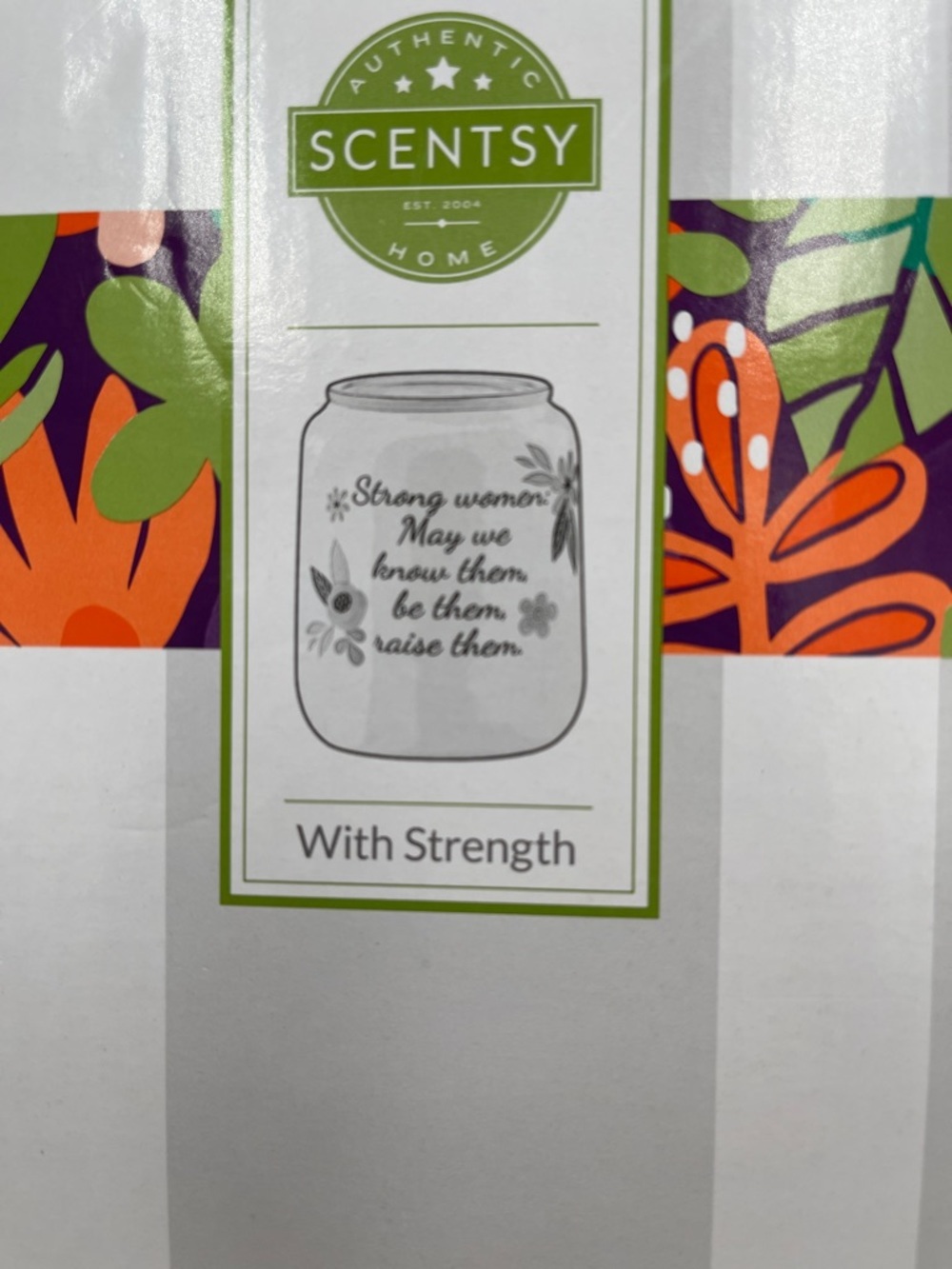 Scentsy White Scent Warmer with Sentimental Saying - Picture 2 of 4